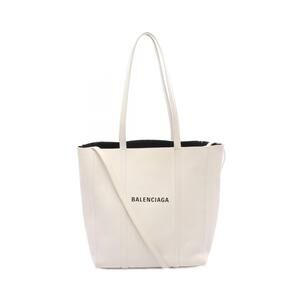 Balenciaga Tote Leather Bag White
